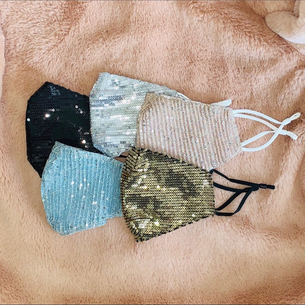 Sequin Face Masks 🦋✨2 for $13